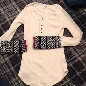 Free People long sleeved shirt